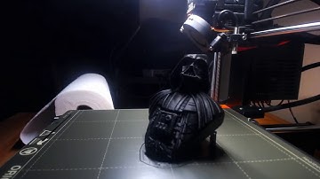 Darth Vader Bust 3D Print time lapse