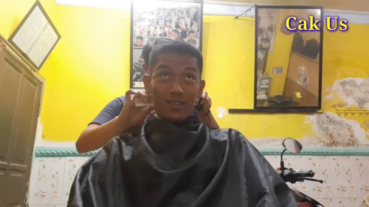 TUTORIAL CARA POTONG  RAMBUT  MOHAK PENDEK SEMI  CEPAK  