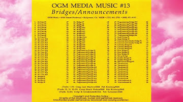 OGM Media Music #13 - PRO MED #13 - Bridges / Announcements