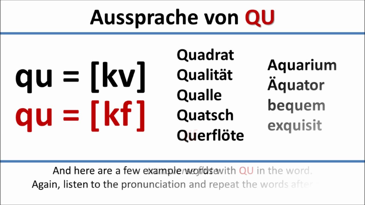 German Pronunciation Of QU English Subtitles Aussprache Von QU german-pronunciation-of-qu-english-subtitles-aussprache-von-qu
