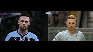 PES 2021 VS FIFA 21 - SS Lazio Player Faces Comparison