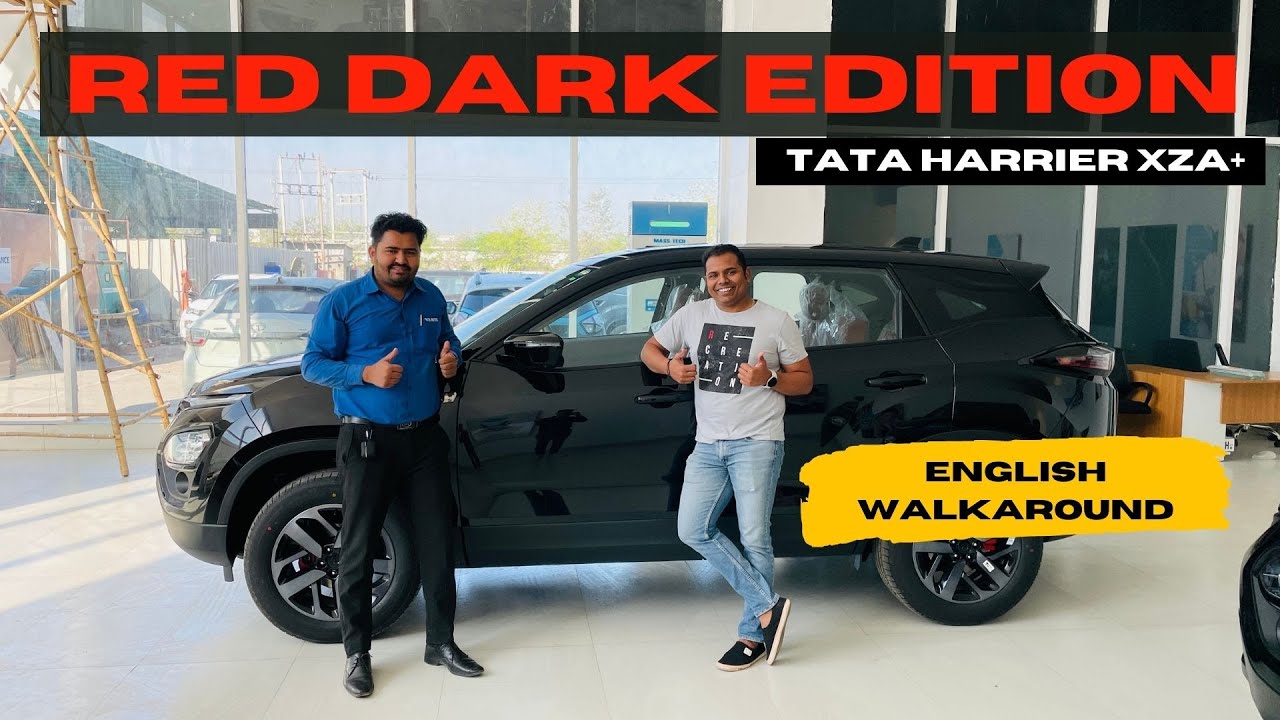 New Tata Harrier XZA+ RED Dark Edition | English Walkaround | Auto Quest