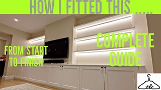 Installing My Feature TV Media Unit In 2 Days | Many Of My Trade Secrets Revealed | Vid#84