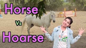Hoarse Vs Horse | Havisha Rathore #english #difference #different #vocabulary #english