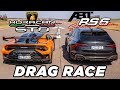 Lamborghini Huracán STO vs 800PS ABT RS6 JA  | DRAG RACE