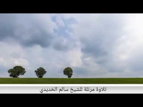 تلاوة مرتلة للشيخ سالم الخديدي من سورة الروم