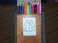 How to draw a jacket🧥💞🌈#Shorts#Jacketdrawing#easyartforkids#drawingtutorial#winterspecialdrawing#art