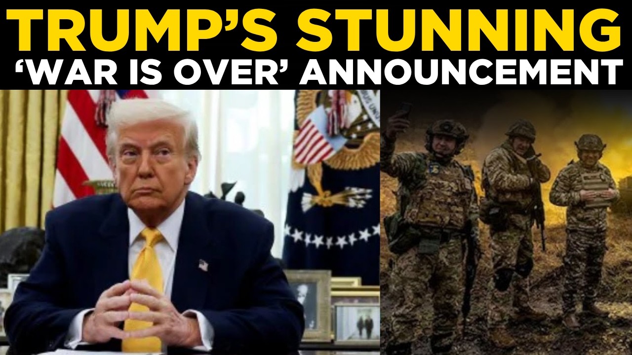 TRUMP LIVE: Trump Says “The War Is Completely Over” | Breaking News & Latest Update