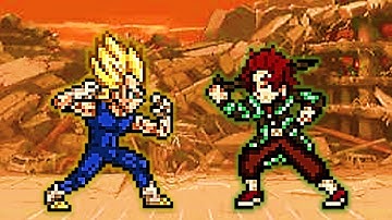 TANJIRO VS VEGETA | GAME JUMP FORCE MUGEN V7 PC | Full 578 Characters