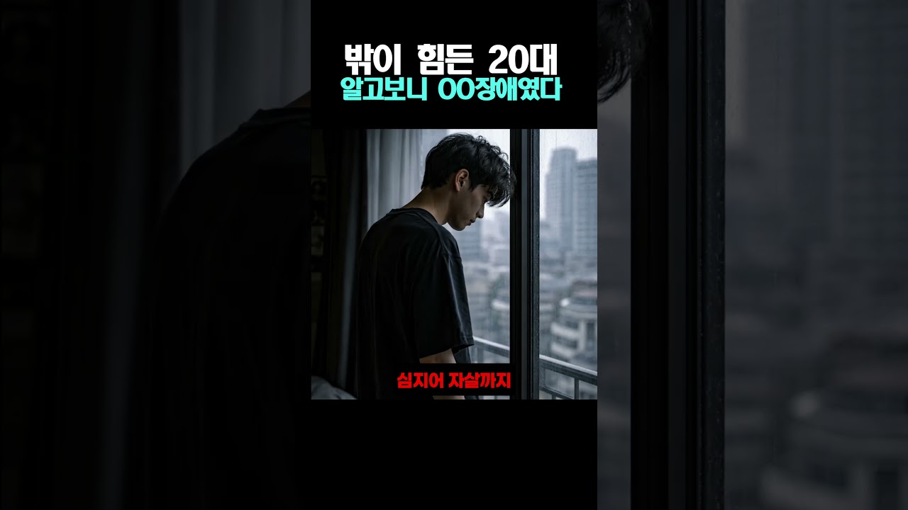 밖이 힘든 20대 알고보니 OO장애였다