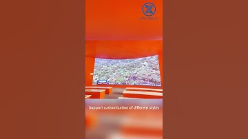 Flexible LED modules can be bent arbitrarily and are used for screens of various shapes.