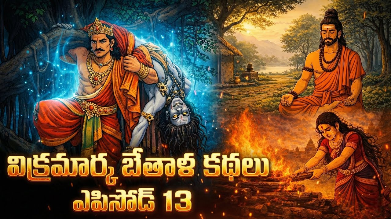 విక్రమార్క-భేతాళ సాహస గాథలు: వివేకంతో కూడిన ఐదు అద్భుత కథలు || Episode 13 || Telugu moral stories ||