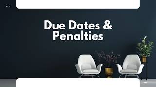 1099 Due Dates and Penalties