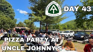 Pizza Party at Uncle Jonny’s! Day 43 hiking NOBO on the Appalachian Trail!