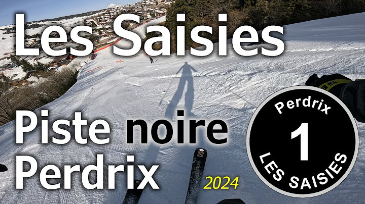 Les Saisies - Ski Alpin - Piste noire "Perdrix" (février 2024) (4K)