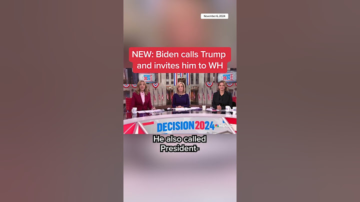 Biden calls Trump and invites him to White House
