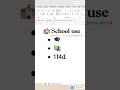 5 Useful Unicode Symbols in MS Word | School Project Tricks ✨ #letterw #textblock #unicode