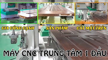 Máy CNC 1 Đầu Trung Tâm, Khoan Ngang, Phay Ổ Khóa, Bản Lề, Rãnh Mộng, Khoan Cam Liên Kết | QUỐC DUY