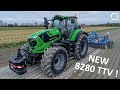 New 8280 ttv deutzfahr dans les polders  lemken