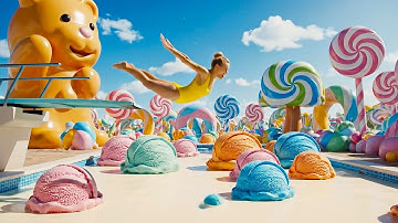 The Most Satisfying Fantasy Pools You’ll Ever See/ Impossible AI Reality for Relaxation & Deep Sleep