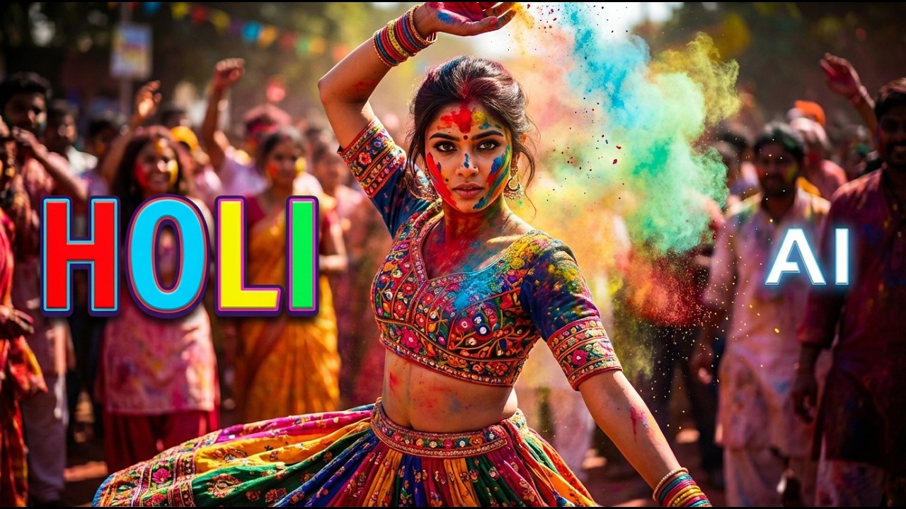 HOLI - New song #HoliSong#HappyHoli#BollywoodSong#HoliParty#DanceSong#FestivalVibes#HindiSong#AISong
