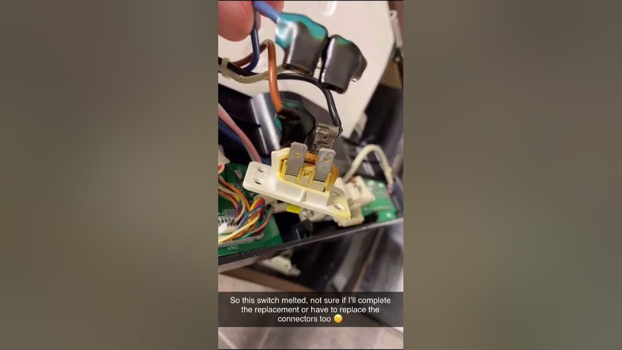 Danby Dishwasher Melted Power Switch Replacement YouTube