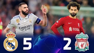 فضيحة ليفربول 🔥🔥/ريال مدريد 5-2 ليفربول //  دوري الابطال 2023 // مباراه مجنونه 🔥// تعليق عربي // FHD