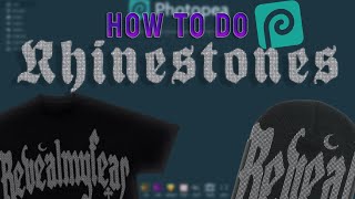 HOW TO MAKE A RHINESTONE MOCKUP FOR YOUR CLOTHING BRAND (PHOTOPEA TUTORIAL) FREE screenshot 1