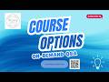 The Coding Corner Course Options - On Demand Q&A