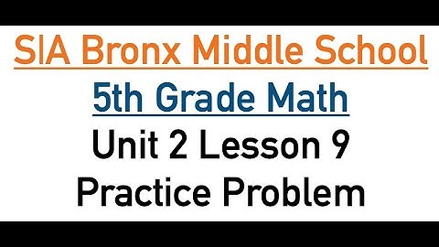 Unit 2 Lesson 9 Practice Problems