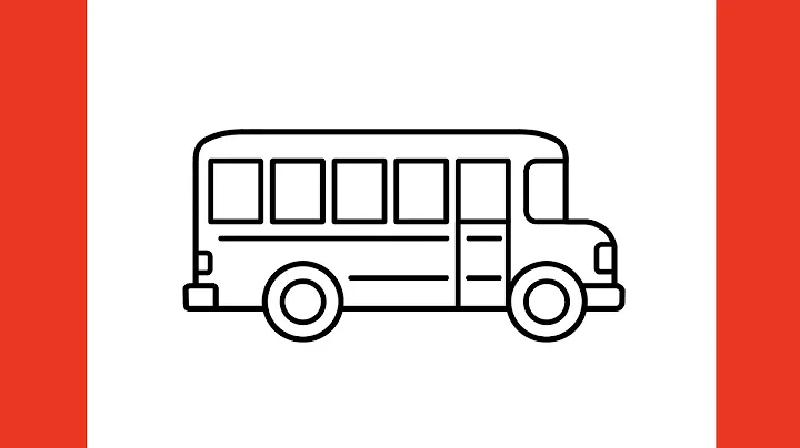 How to draw a SCHOOL BUS step by step