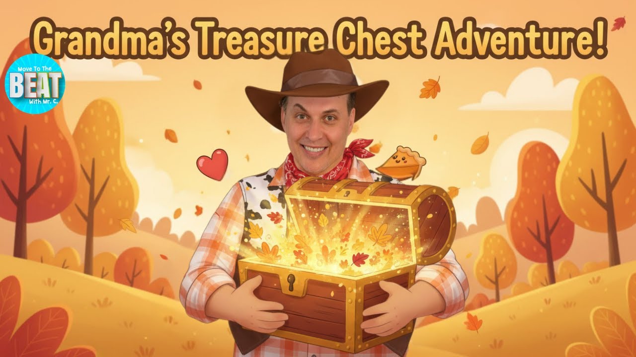 Thanksgiving Movement Song for Kids | Grandma’s Treasure Chest Adventure