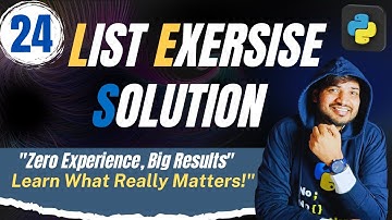 #24 Python List Exercise solution I CodersIndia | By Rohit Tyagi #pythontutorial #pythonforbeginner