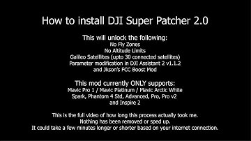 How to use DJI Super Patcher 2.0. Unlock NFZ, Altitude, FCC, etc - Full-length version.