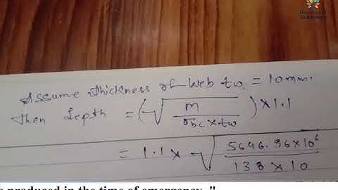 QUESTION OF DESIGN OF DECK TYPE PLATE GIRDER 1 | Online Education | Learn Online