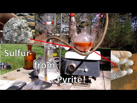 Isolating Sulfur from Fools Gold (Iron Pyrite)