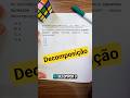 Decomposição em concursos