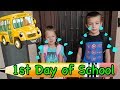 Back to school  1st day of school morning routine sandaroo family vlog