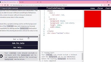 Learn Basic CSS  Improve Compatibility with Browser Fallbacks   freeCodeCamp org   Google Chrome 201