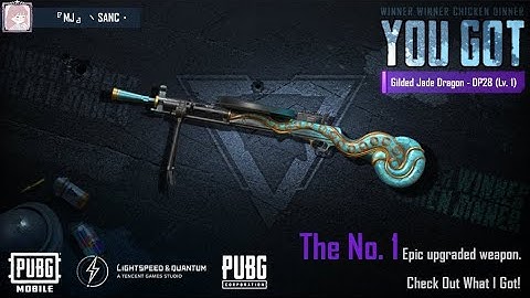 PUBG MOBILE - Opening DP-28 Gilded Jade Dragon Crate. (2700UC ONLY!)