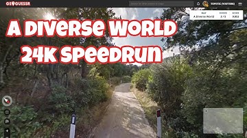 Geoguessr - A Diverse World 3.0 24k Speedrun in 36 seconds