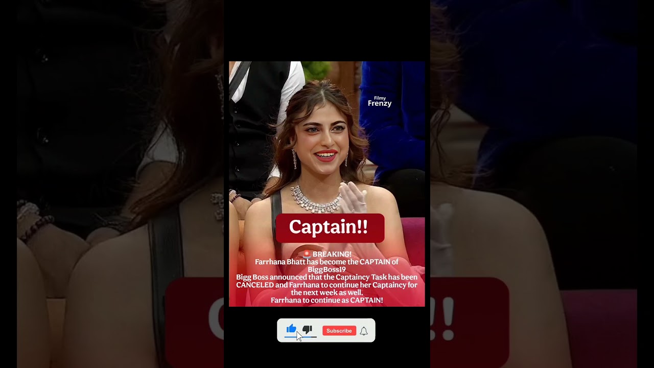 Farhana Become Captain This Week Too!!