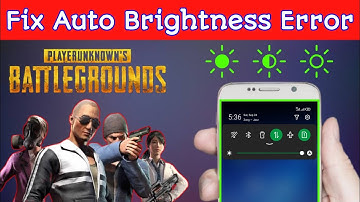 How To Fix Auto Brightness Error in PUBG Mobile | Fix Automatic Brightness Low Issue in BGMI