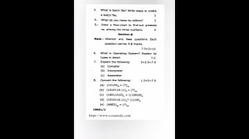 bca 1st semester computer fundamental and office automation question paper #ccsu #paper2022 #bca