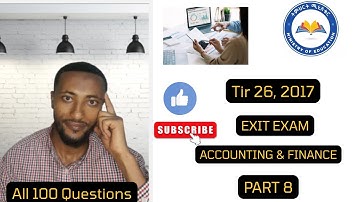 Part 8 | Accounting Exit Exam Tir 26, 2017 (E.C.) – Must-Know Questions + BONUS Concepts!