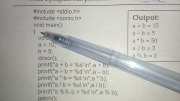 c program series | program that performs mathematical operations on two variables| #computer bits
