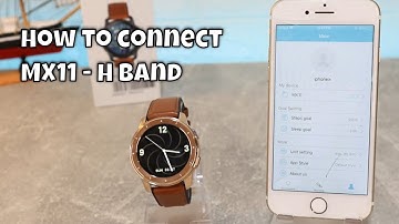 How to connect MX11 to iPhone with H Band iOS App