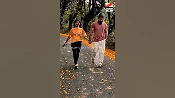 ಯಶ್ ರಾಧಿಕಾ 💖🥰 Yash And Radhika Pandit | Yash Walking with wife radhika pandit #shorts