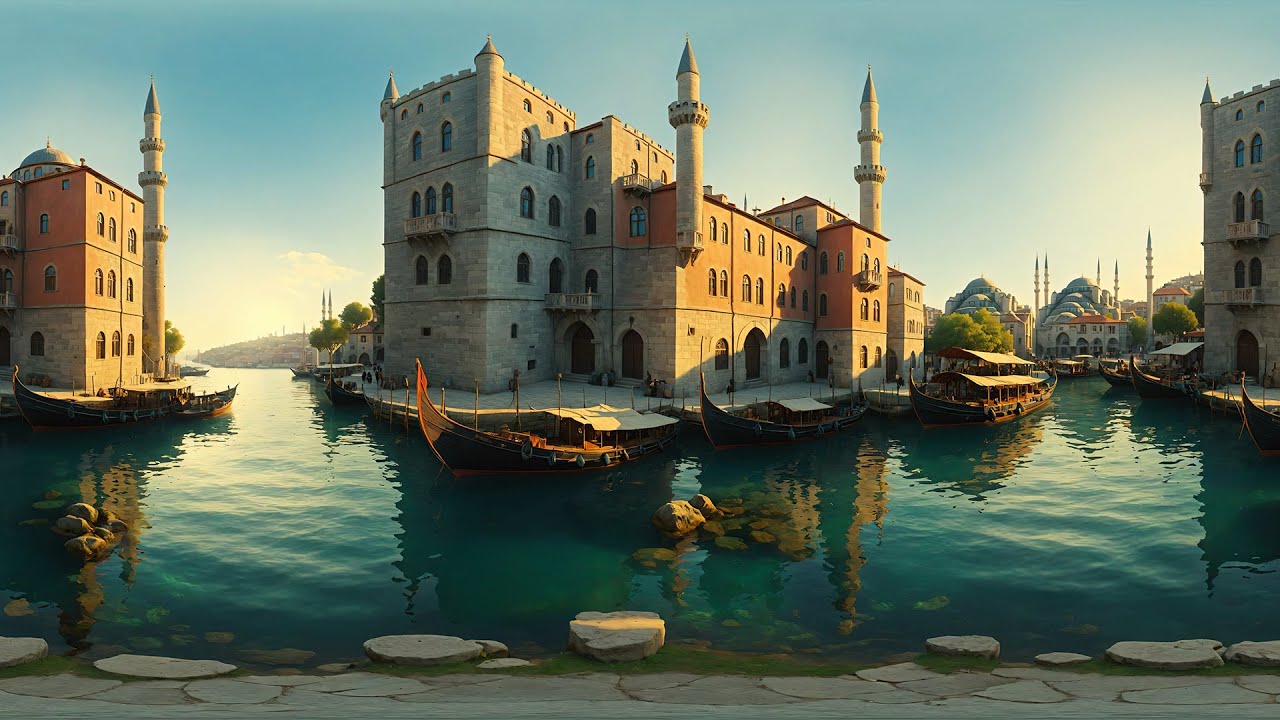 50 HDRI Medieval Istanbul Skyboxes, video preview 2