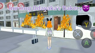 burning Odayaka's bakery bc Ayano gets sick ( high school simulator 2018 )